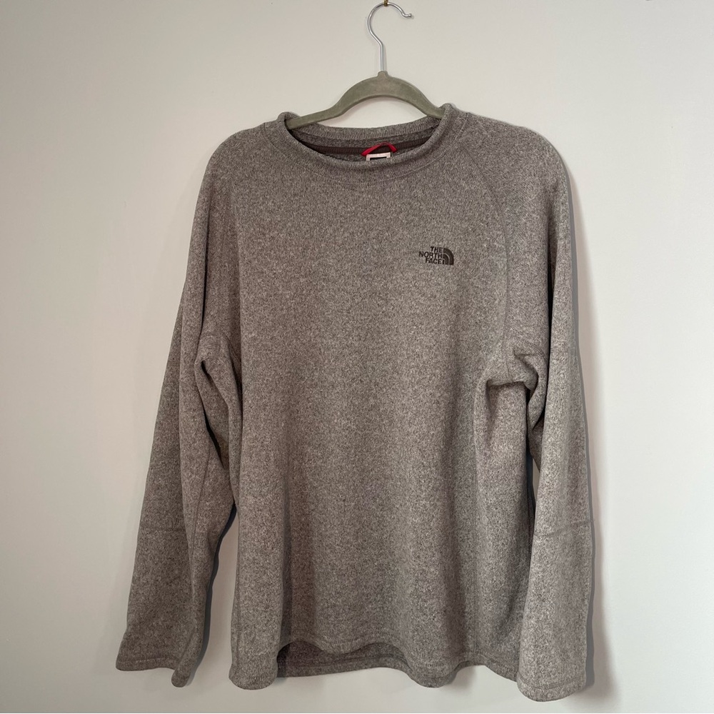 The North Face Men's Heather Gray Crewneck Sweater